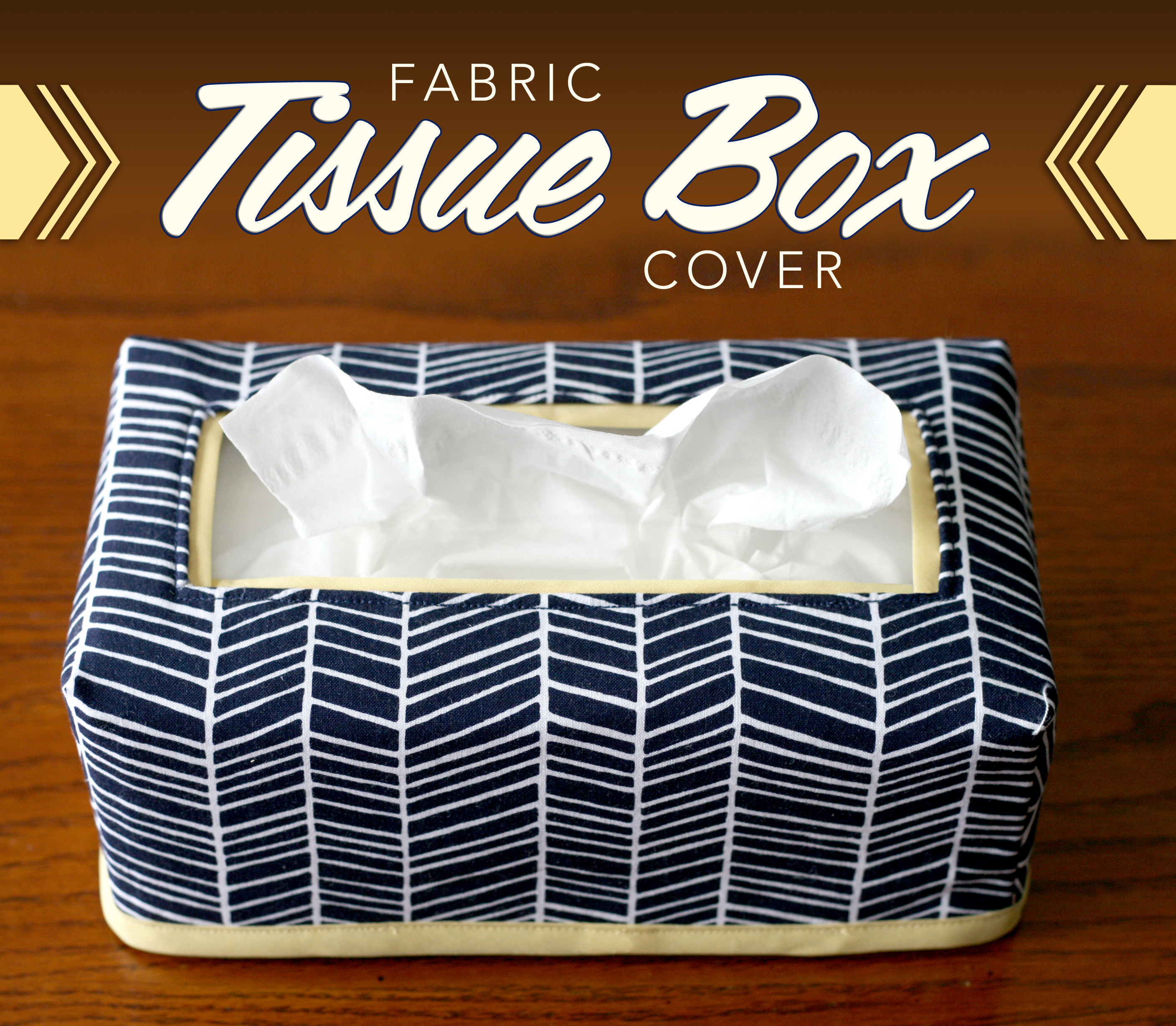 fabric tissue box cover | Craft Buds