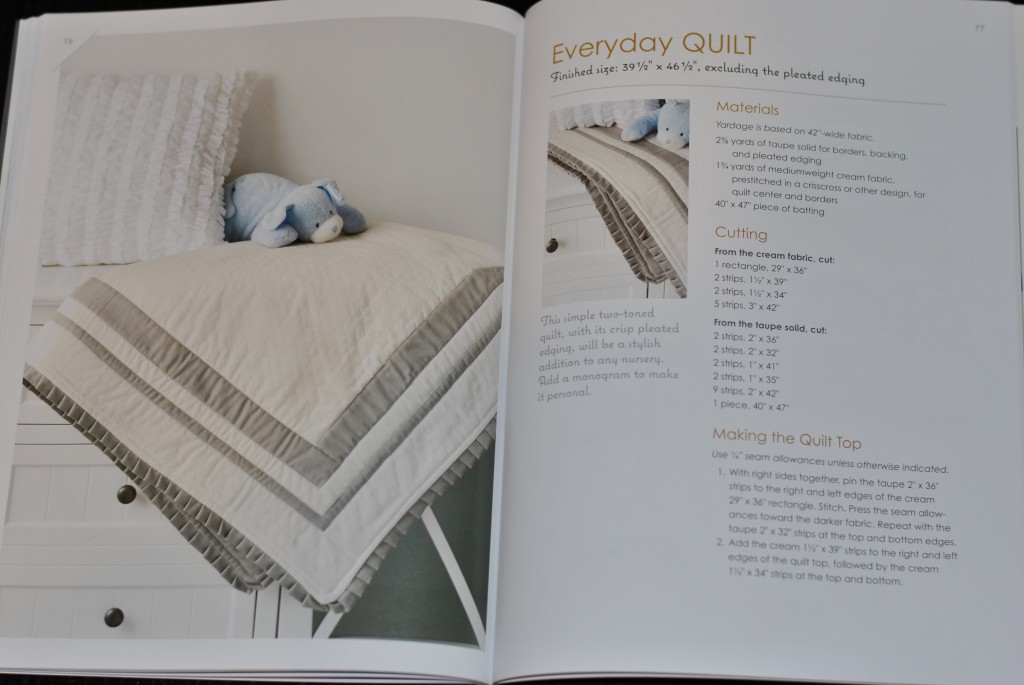 Make it Sew Modern book - pleated edge quilt