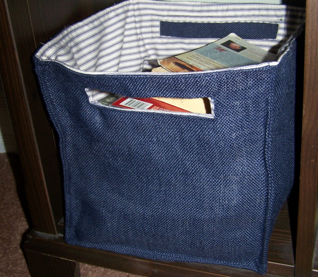 Burlap Bin Reinvention