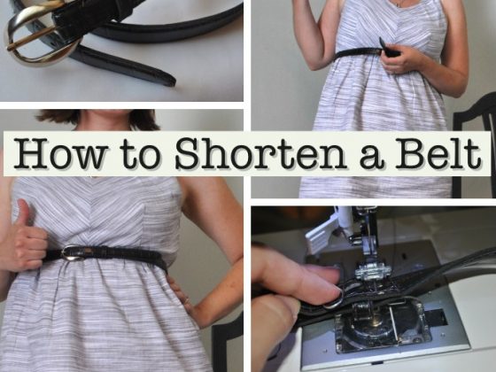 How to shorten a belt