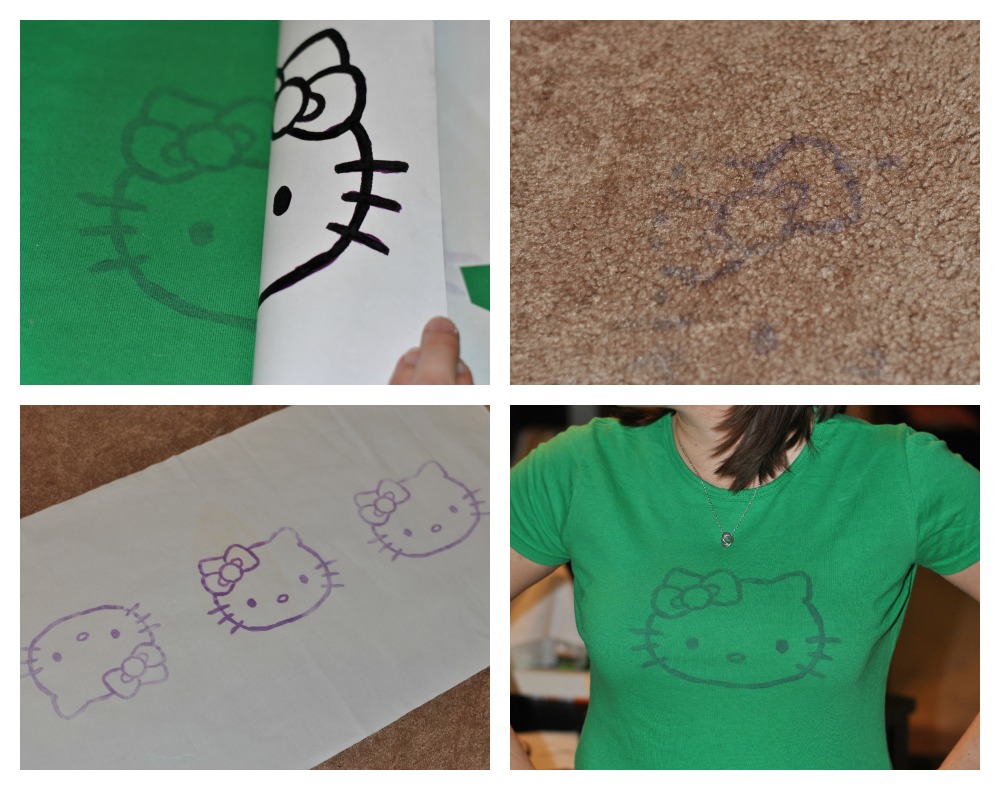 a DIY Hello Kitty t-shirt