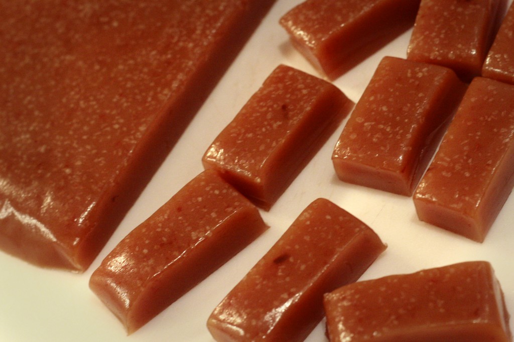 making homemade caramels