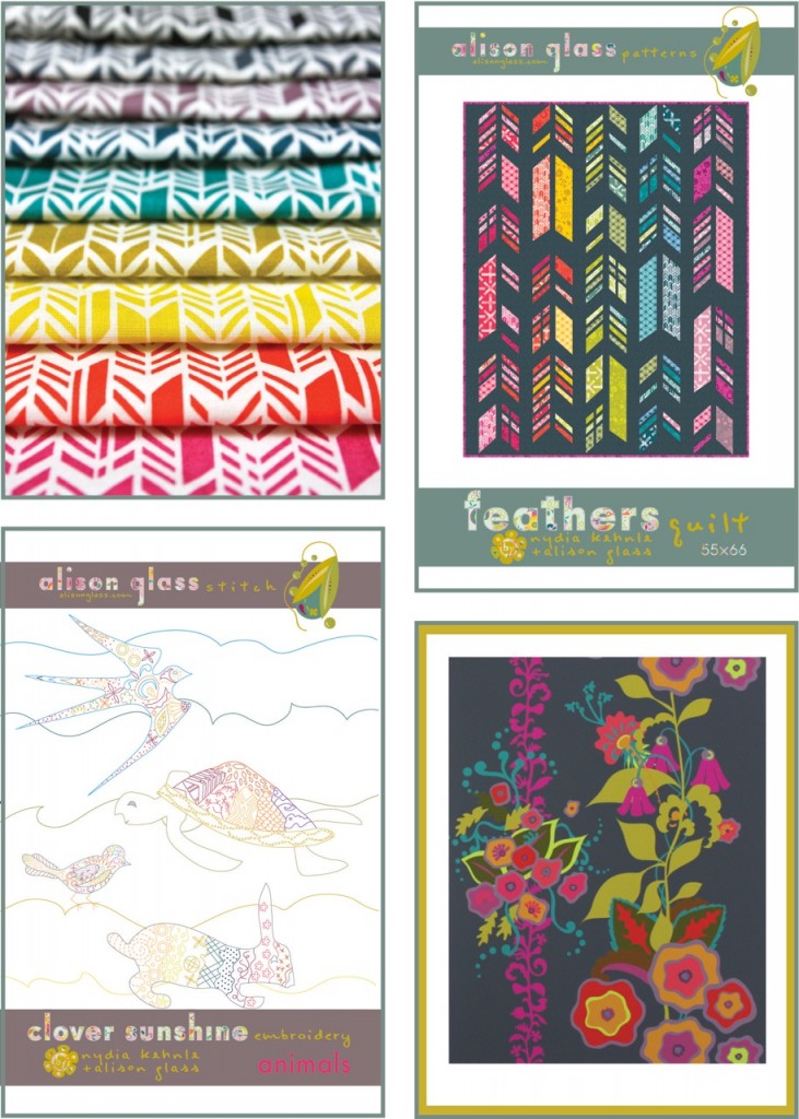 Alison glass fabric and prints