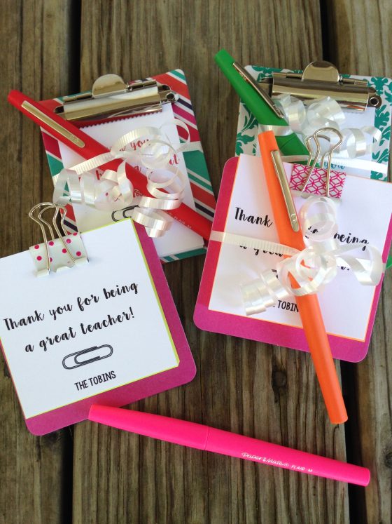 Fast Teacher Appreciation Gift! (+ Free Printable) - Craftbuds