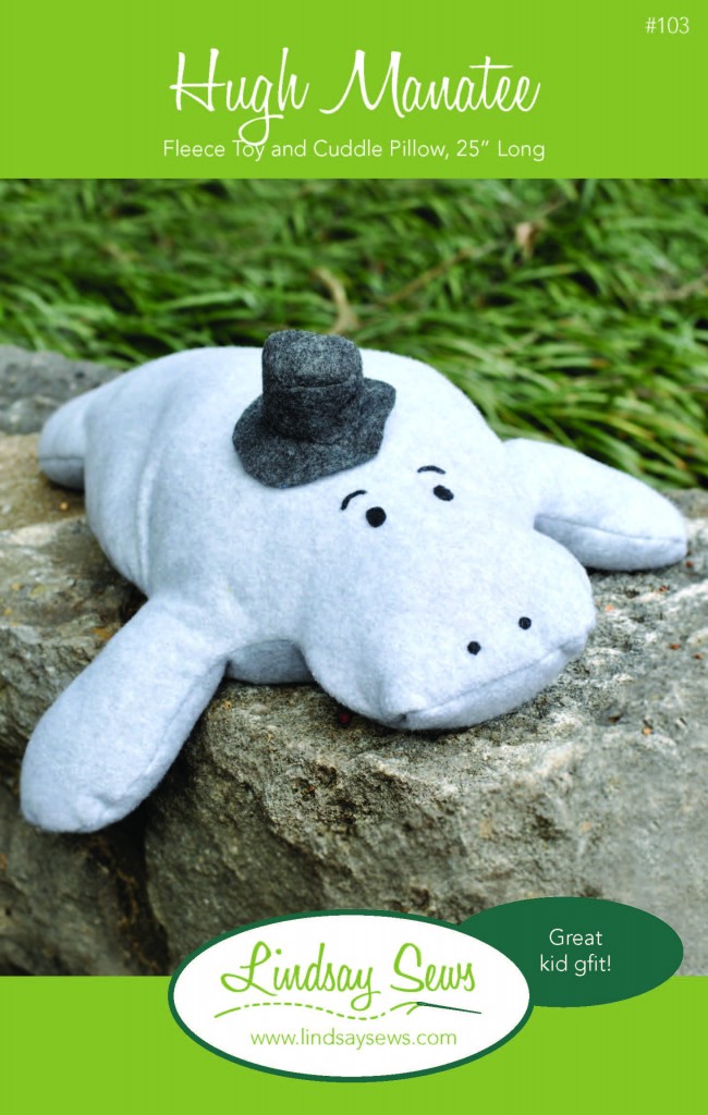 Hugh Manatee Stuffed Animal Sewing Pattern