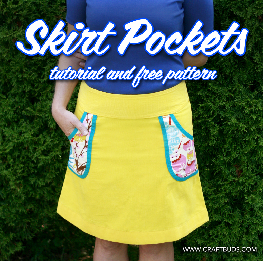 Adding Pockets to ANY Skirt! Tutorial + Free Pattern 