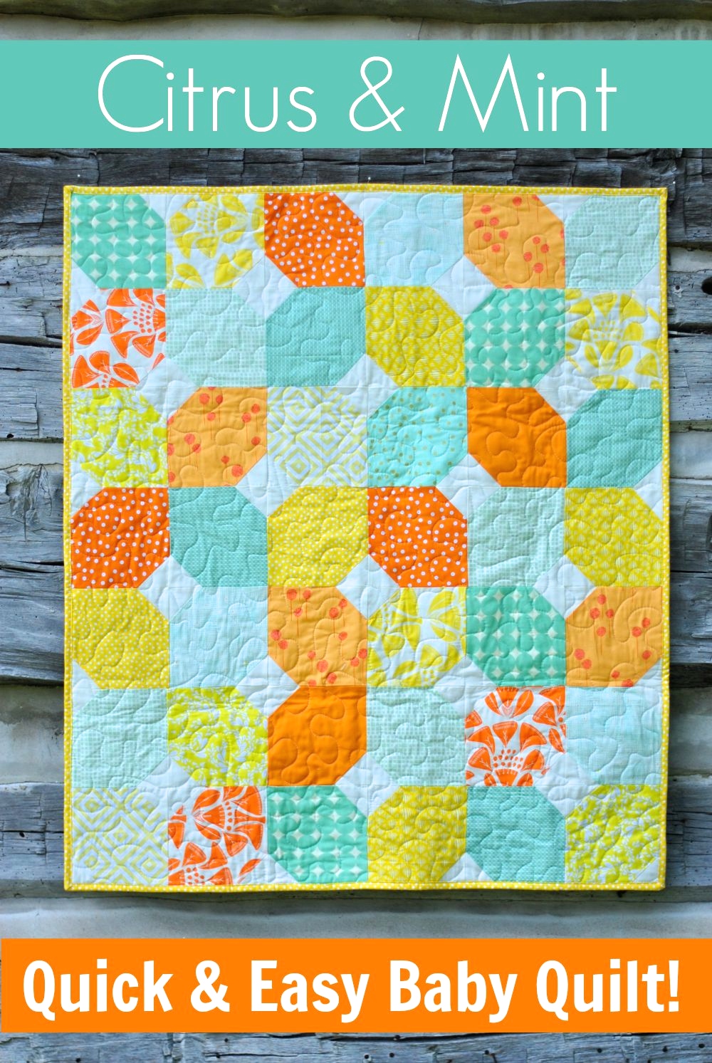 Citrus And Mint Baby Quilt Free Pattern Craft Buds