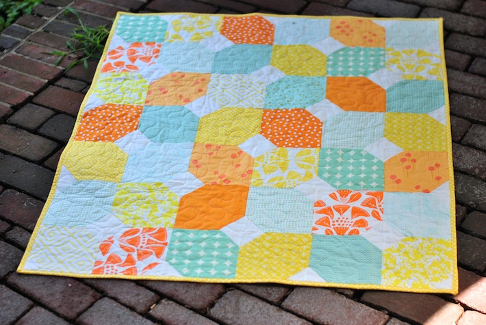 Citrus And Mint Baby Quilt Free Pattern Craft Buds