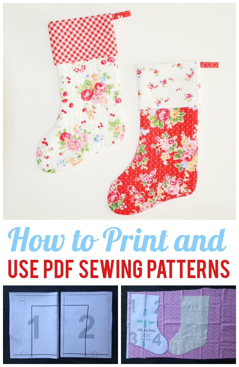 How to Print + Use PDF Sewing Patterns | Craft Buds