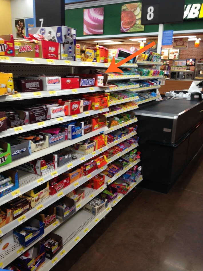 Walmart Snickers Display