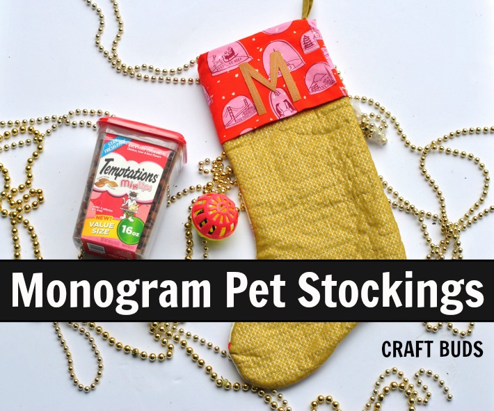 Monogram Pet Stockings | Craft Buds