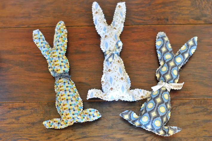 Fabric Easter Bunnies with Blend Fabrics