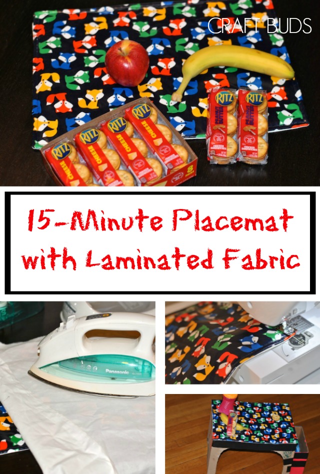 15-Minute Placemat with Laminated Fabric Sewing Tutorial