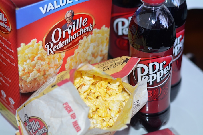 Dr Pepper and Orville Redenbachers