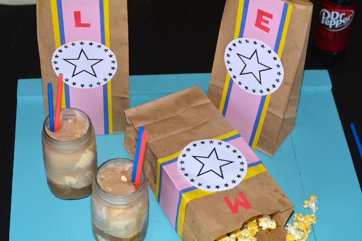 DIY Popcorn Bags and Dr Pepper Floats