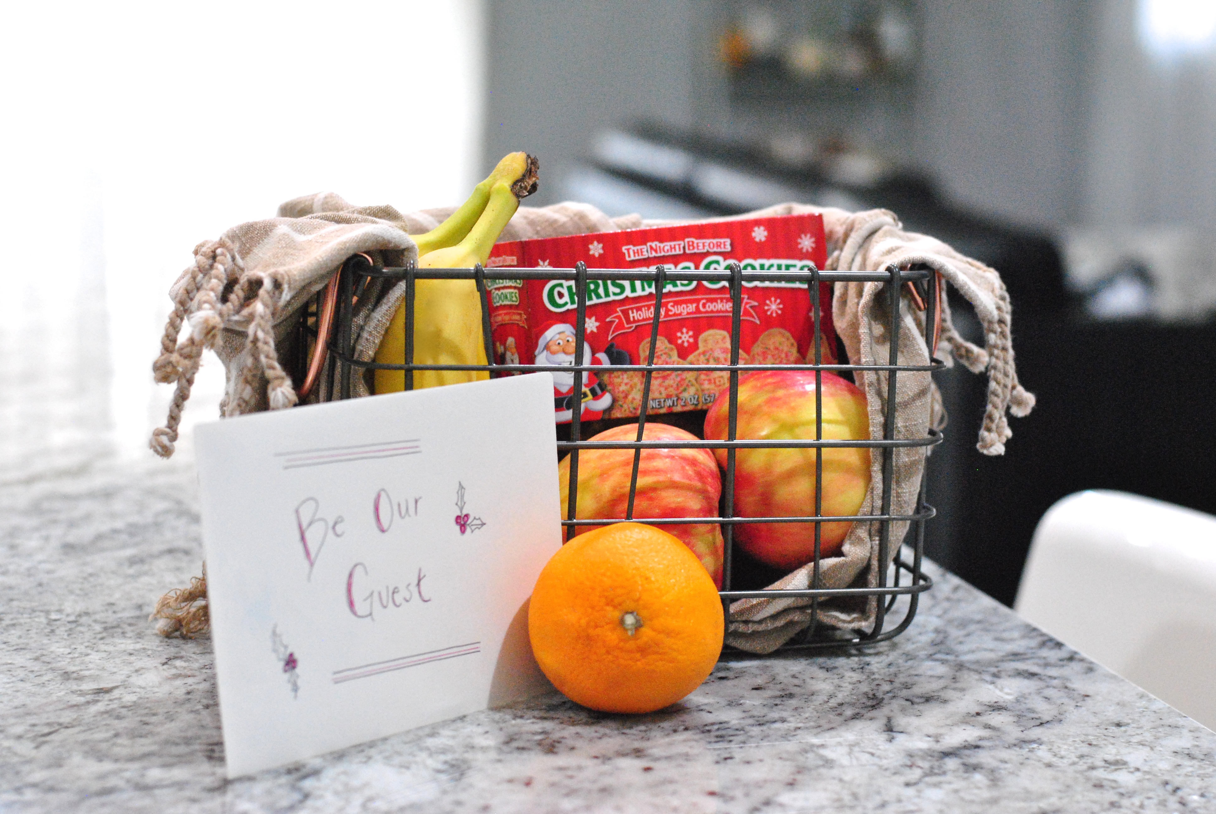 Easy welcome baskets for Airbnb guests