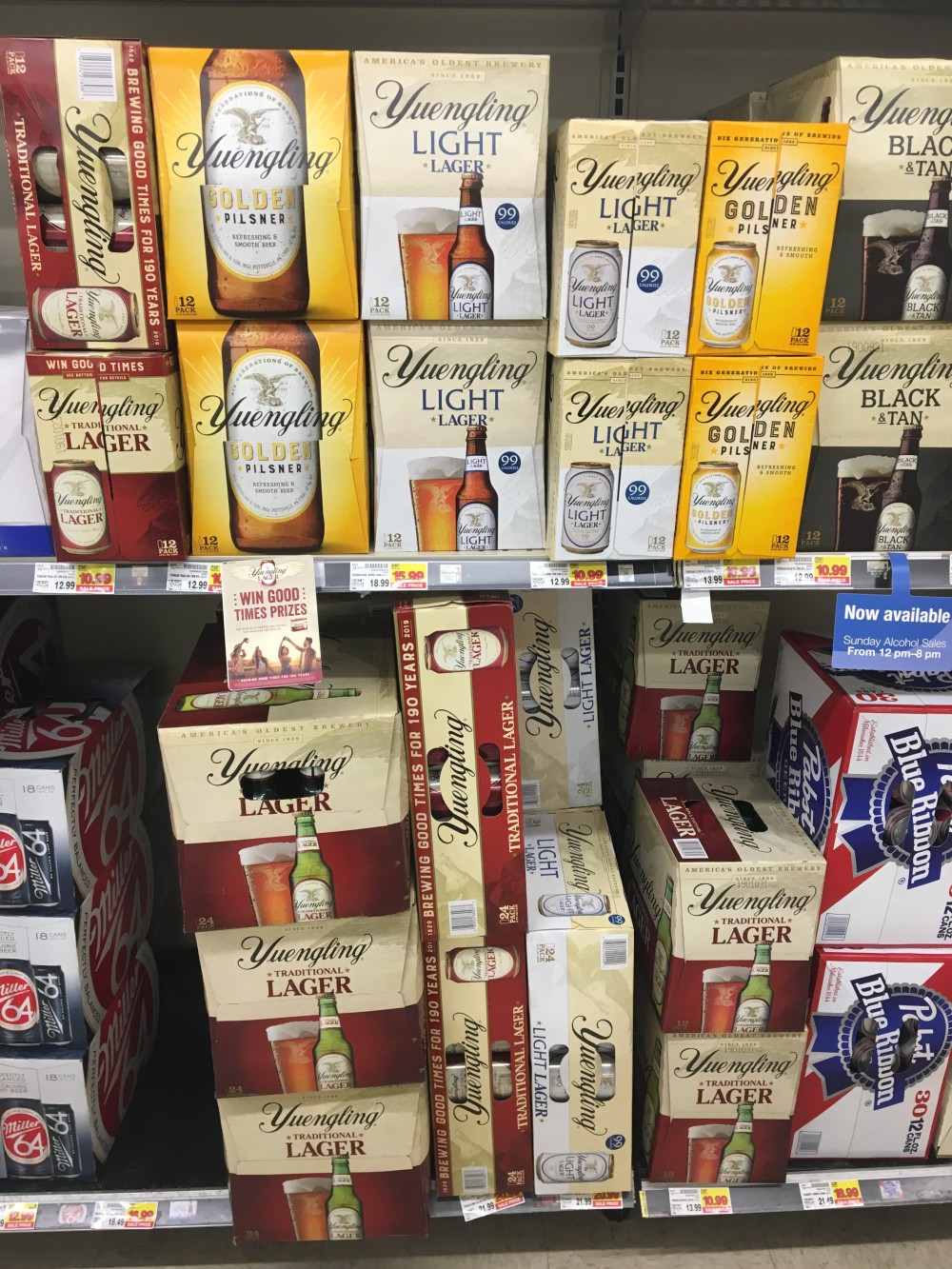 Yuengling 190th Anniversary cans