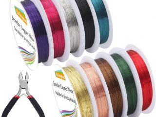 328 Feet Copper Wire 5 Colors Tarnish Resistant Metal Jewelry Wire 26 Guage  Thin Flexible Craft Wire Jewelry Beading Wire for DIY Bracelet Earring Necklace  Jewelry Making Repairing 