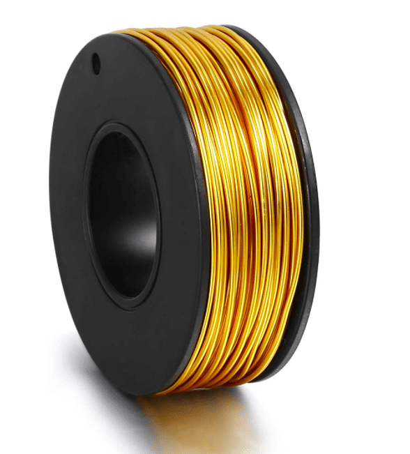 Gold Jewelry Wire 18K Plated Craft Wire Tarnish Resistant Aluminium Wire for Jewelry Making