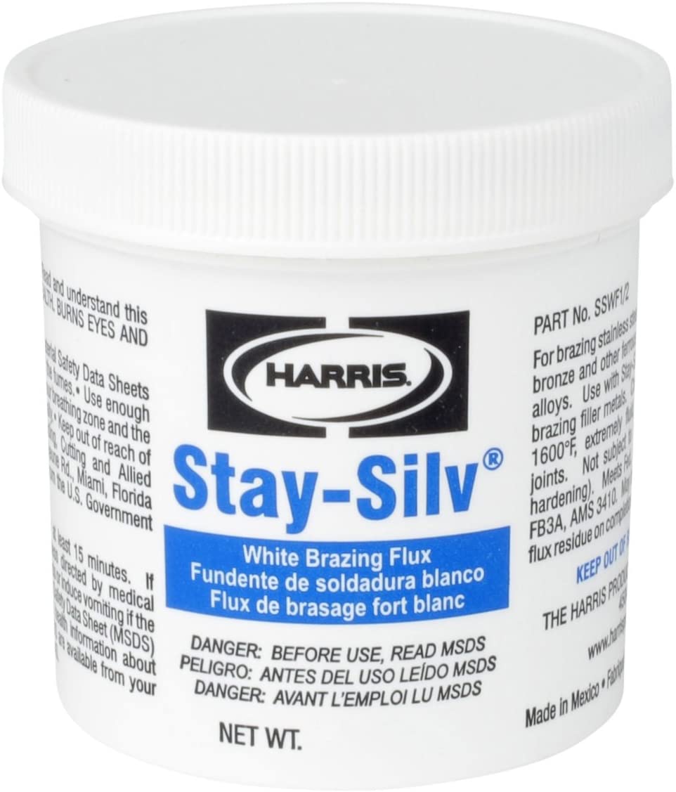 Harris SSWF1/4 Stay Silv Brazing Flux, 1/4 lb. Jar, White