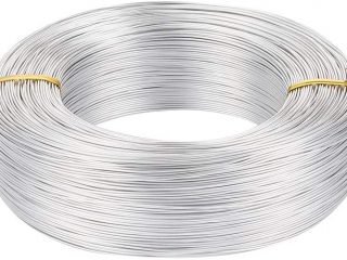 Pandahall 984 Feet Silver Aluminum Craft Wire 20 Gauge Flexible Metal Wire for Jewelry Making