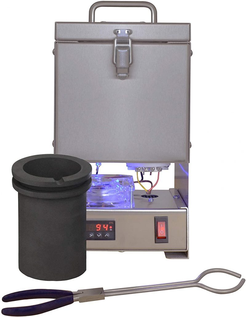 Tabletop QuikMelt 120 oz PRO-120-4 KG Melting Furnace - Stainless Steel Kiln Jewelry Making Metal Melting Casting Enameling Glass Fusing Precious Metal Clay Kiln Made in USA