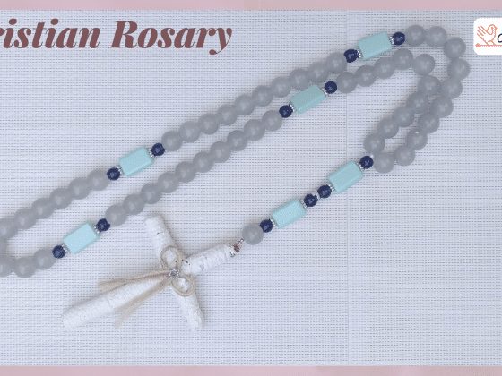 How to Make a Rosary with String and Beads