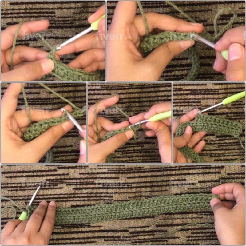 How to crochet a basic beanie hat step 3