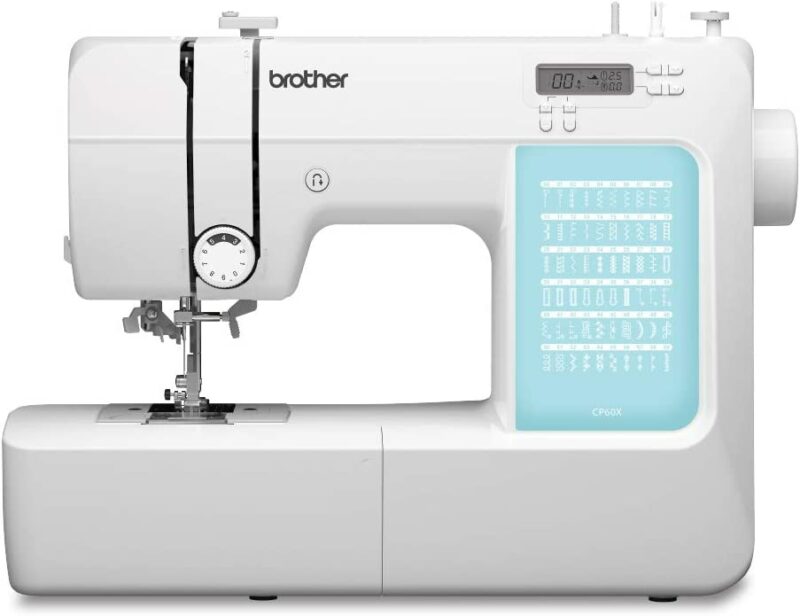 Brother CP60X Computerized Sewing Machine, 60 Built-in Stitches, LCD Display, 7 Included Feet