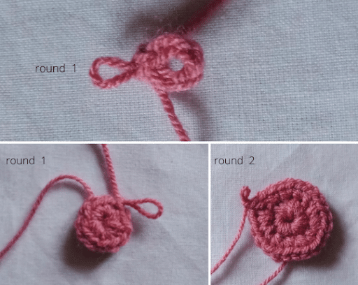 Crochet Bucket Hat Pattern Free Round 1 & 2