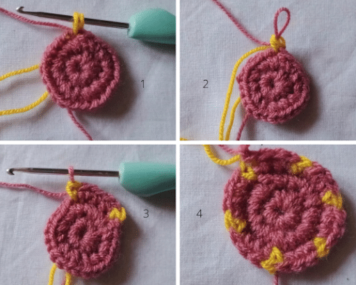 Crochet Bucket Hat Pattern Free round 2-4