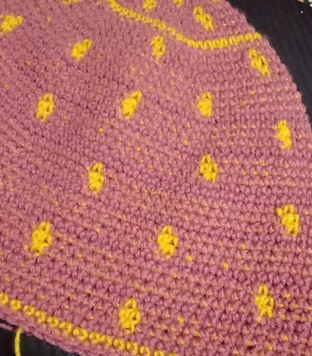 Crochet bucket hat round 27-33