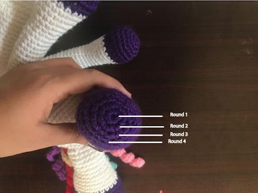 How to count rows in crochet amigurumi?