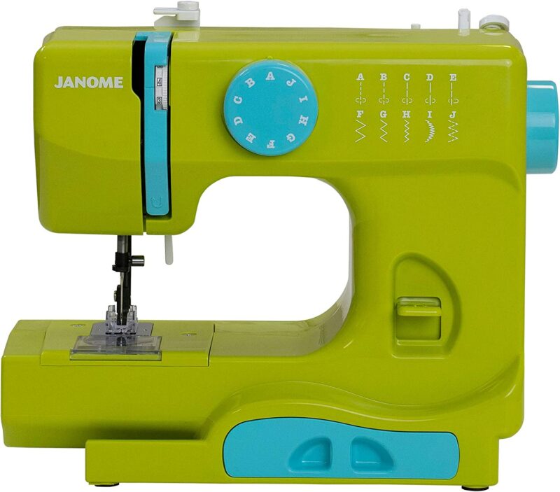 Janome America 001PUNCH Portable Sewing Machine, Lime Green