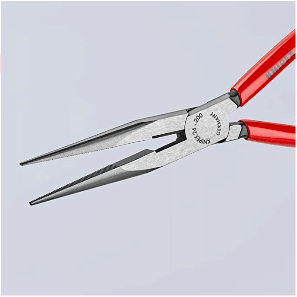 KNIPEX Tools Long Nose Pliers with Cutter, 8 Inch