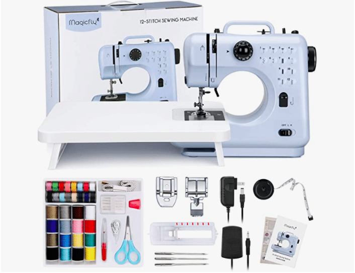 Magicfly Portable Sewing Machine, 12 Built-in Stitches Mini Sewing Machine for Beginner