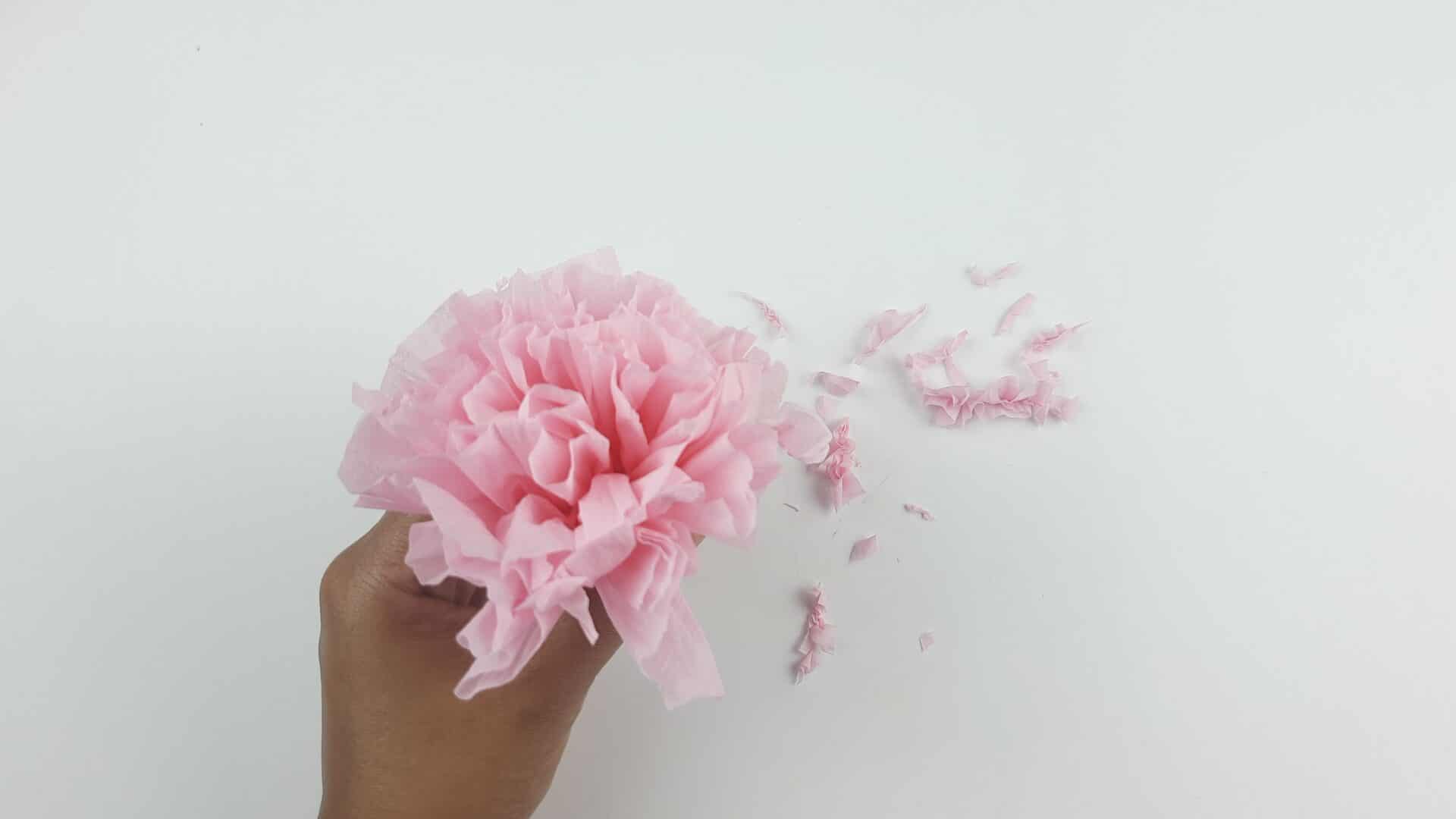 How to Make Flowers Out of Tissue Paper? Step by Step Video Craftbuds