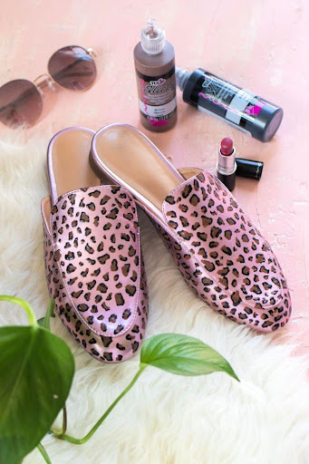 DIY Leopard Print Shoes