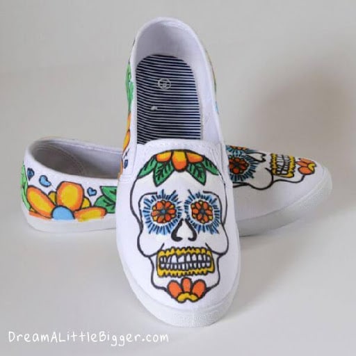 DIY Skull Sneakers