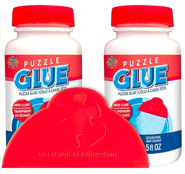 MasterPieces Puzzle Glue Bottle & Wide Plastic Spreader