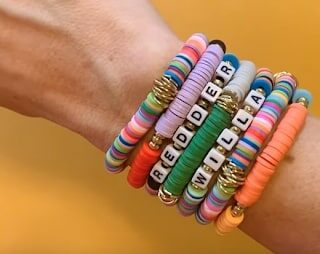 Clay bead bracelets ideas