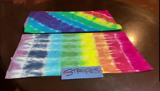 Tie Dye Stripe Pattern