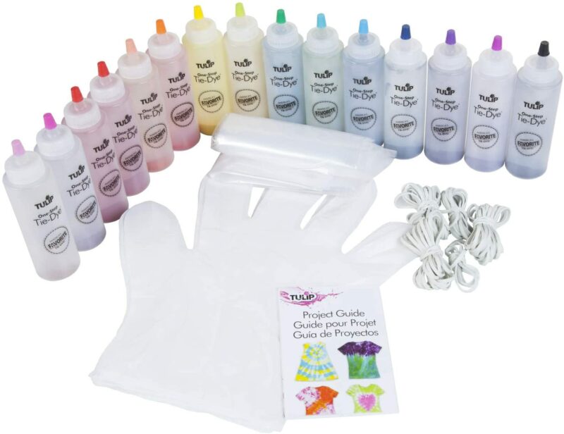 Tulip One-Step Tie-Dye Kit 15-Color Party Kit, Standard, Rainbow