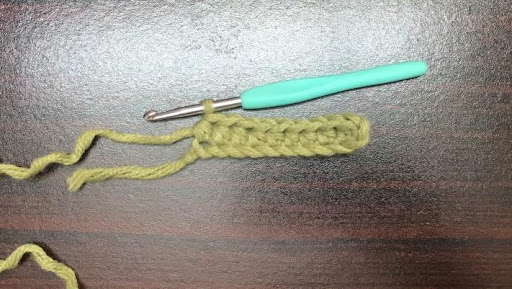 half double crochet step 11