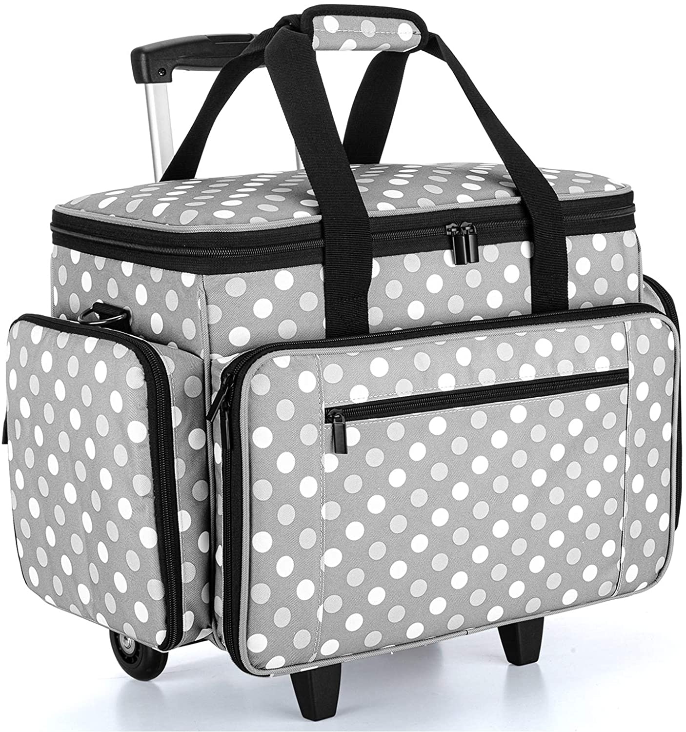 Sewing Machine Bag,Sewing Machine Trolley Bag,Portable Sewing Padded Storage Tote for Most Standard Sewing Machines and Accessories,43x30.5x19cm Only Storage Bag 