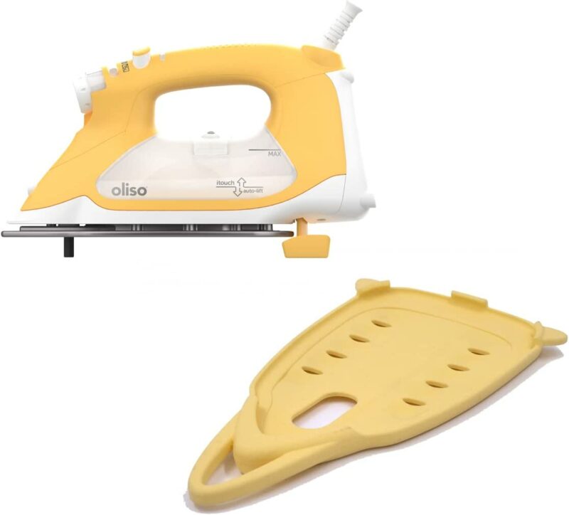 Oliso TG1600 Pro Plus 1800 Watt SmartIron with Auto Lift & Oliso Solemate Silicone Iron Soleplate Protector for TG Series Irons