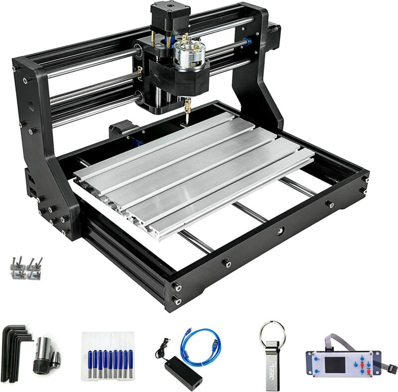 VEVOR CNC 3018-PRO Router Machine 3 Axis GRBL Control with Offline Controller Plastic Acrylic PCB PVC Wood Carving Milling Engraving Machine XYZ Working