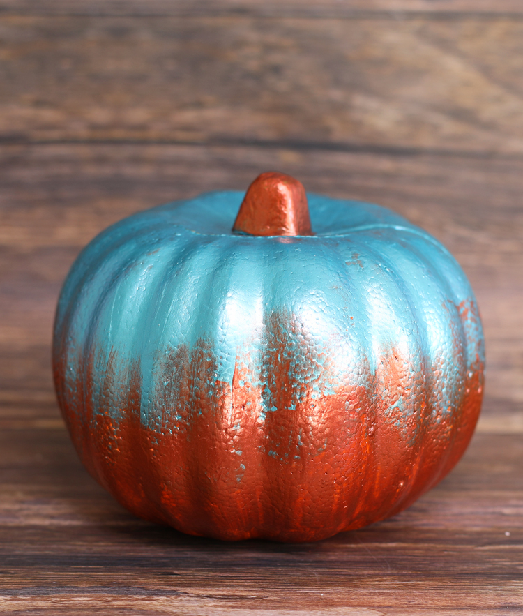 Metallic Two-Toned Pumpkin