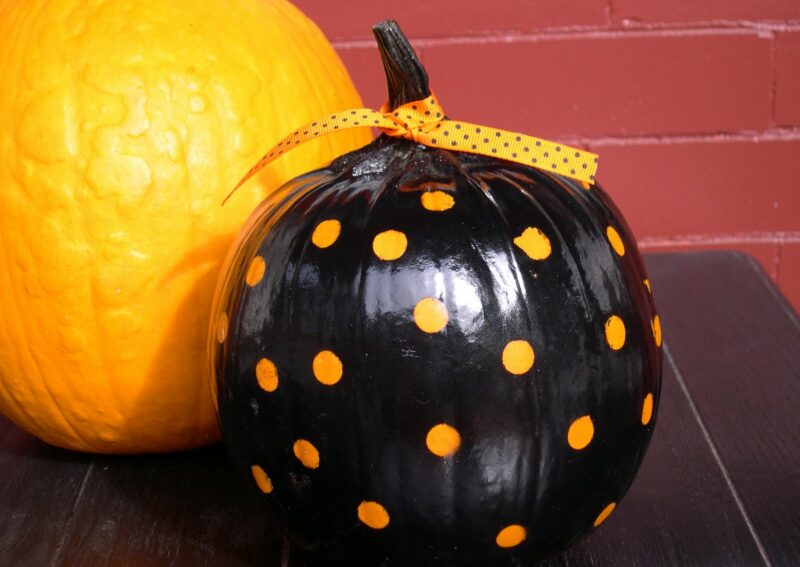 Polka Dot Pumpkin