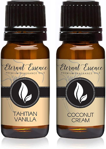 Best For Beginners: Eternal Essence Premium Fragrance Oils: Coconut Cream & Tahitian Vanilla